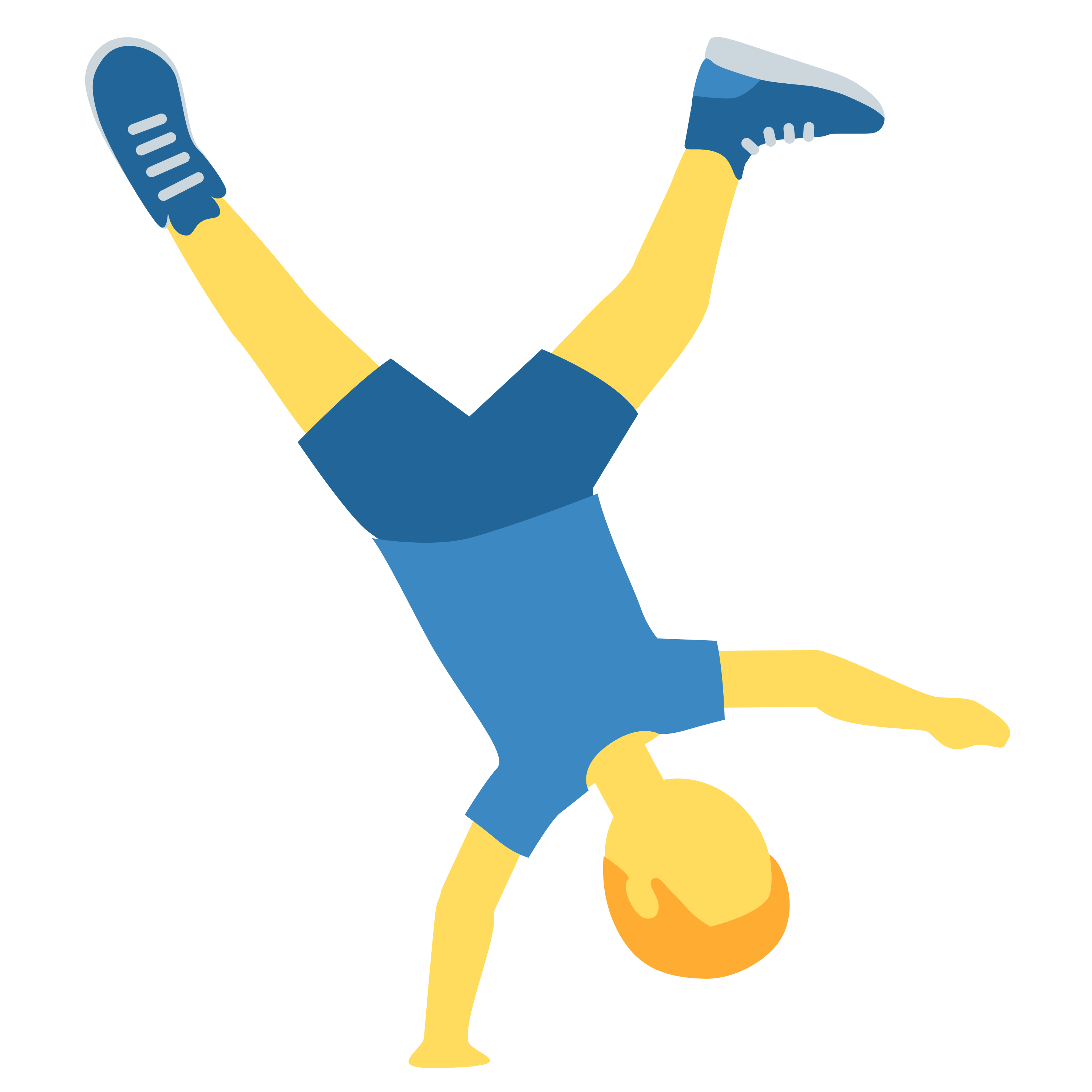 د Man cartwheeling ایموجي 🤸♂️ پر سپین سیرامیک لاته مګ چاپ شوې
