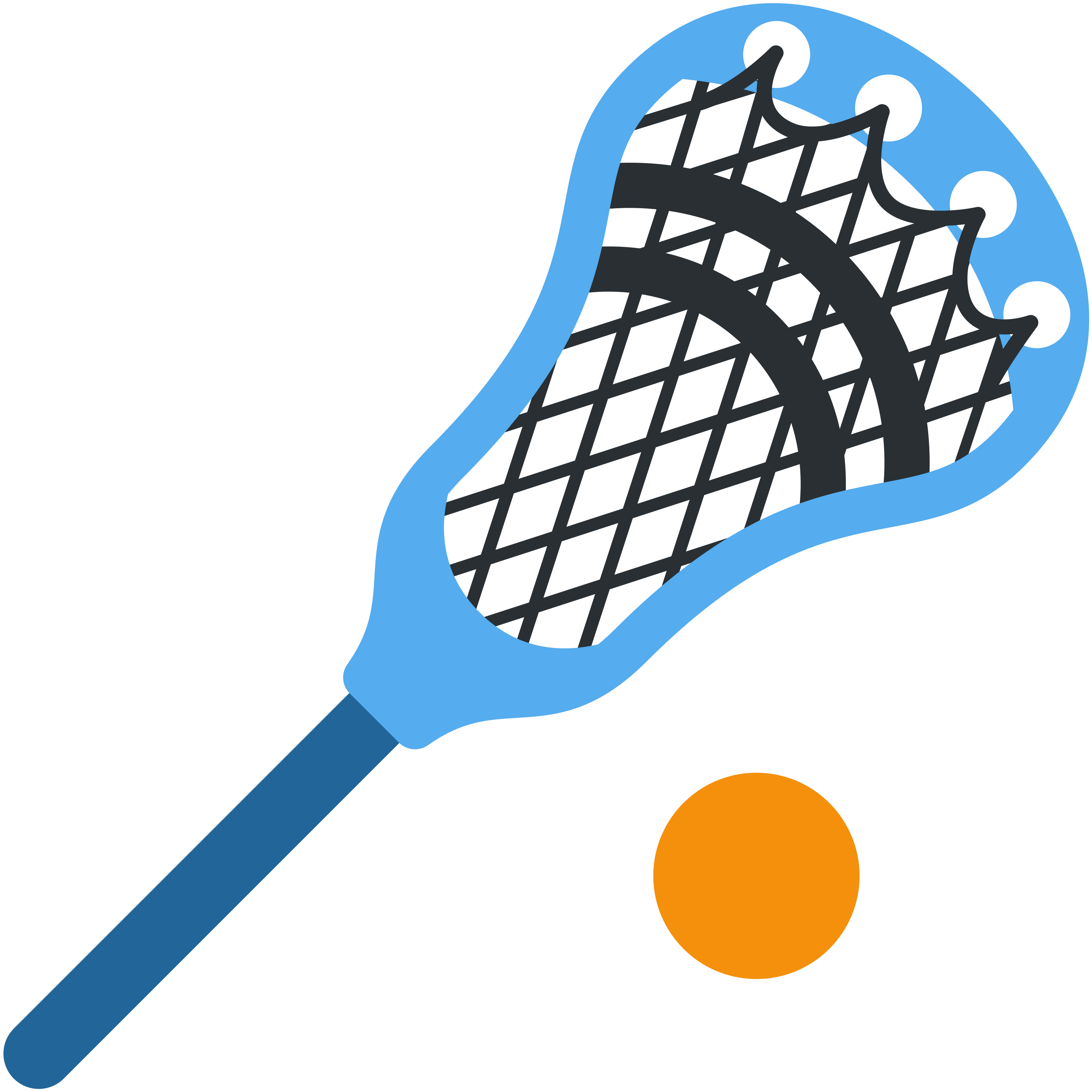 อิโมจิ Lacrosse 🥍 พิมพ์บนแก้วลาเต้เซรามิกสีขาว