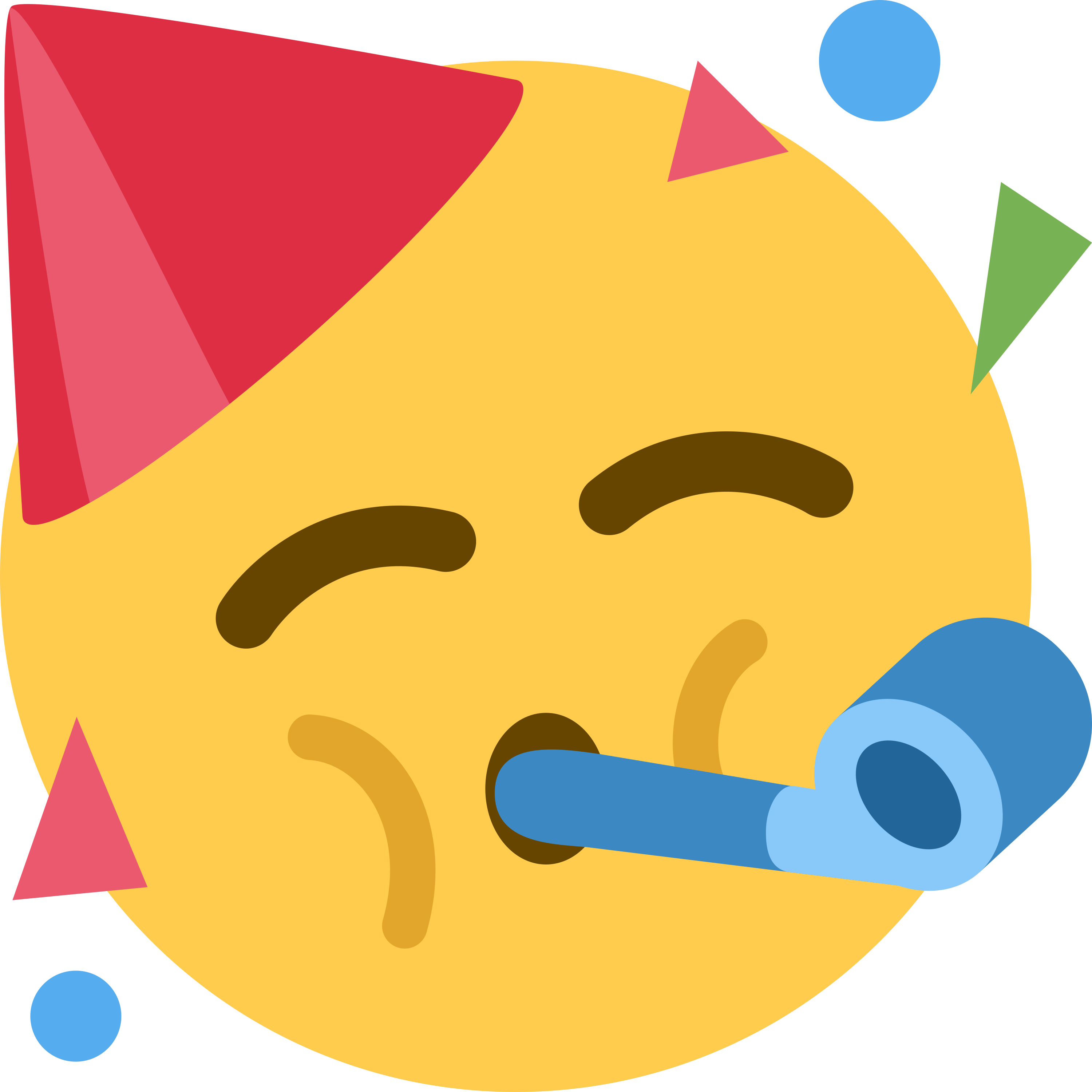 Partying face emoji mug