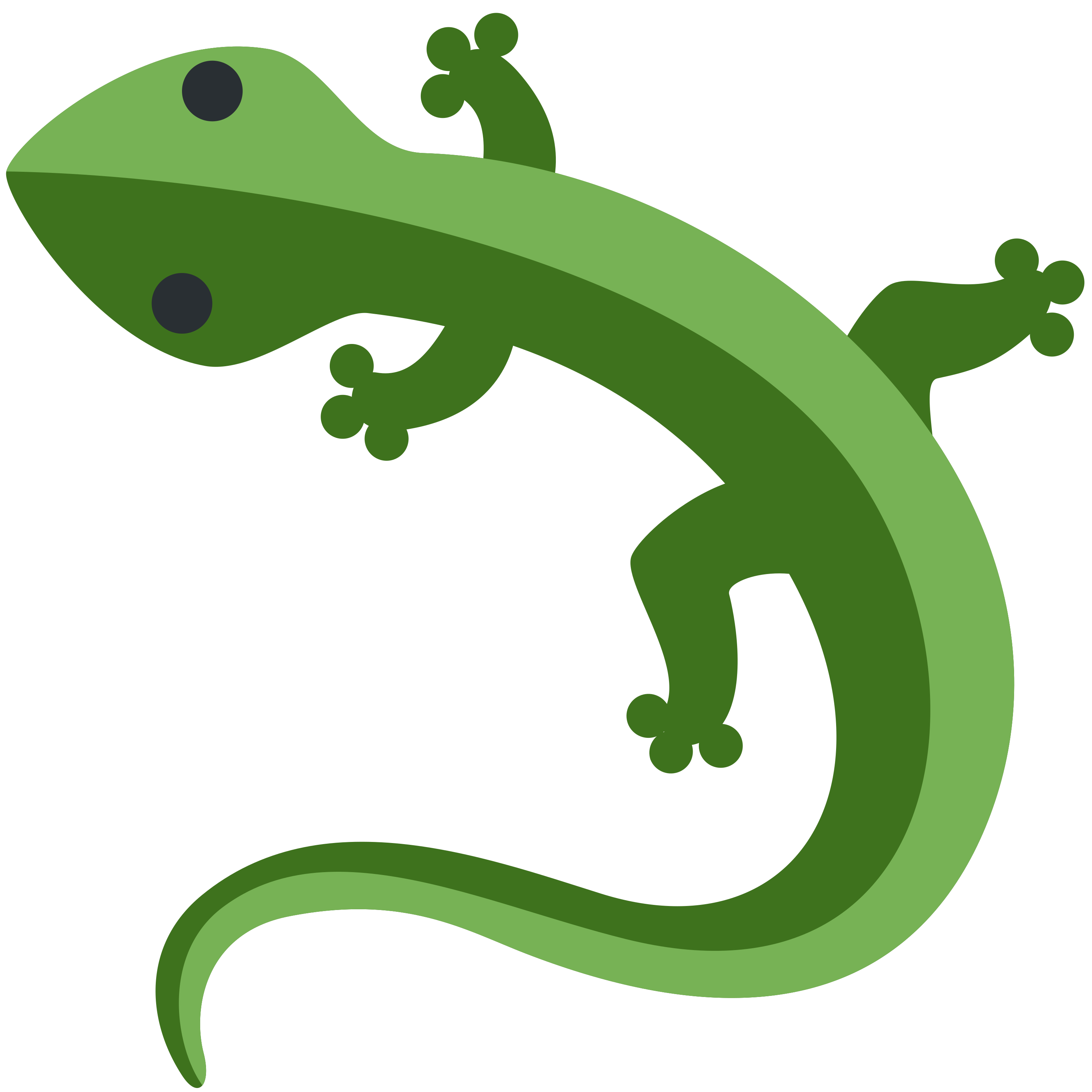 白い陶器のラテマグにプリントされた Lizard の絵文字 🦎