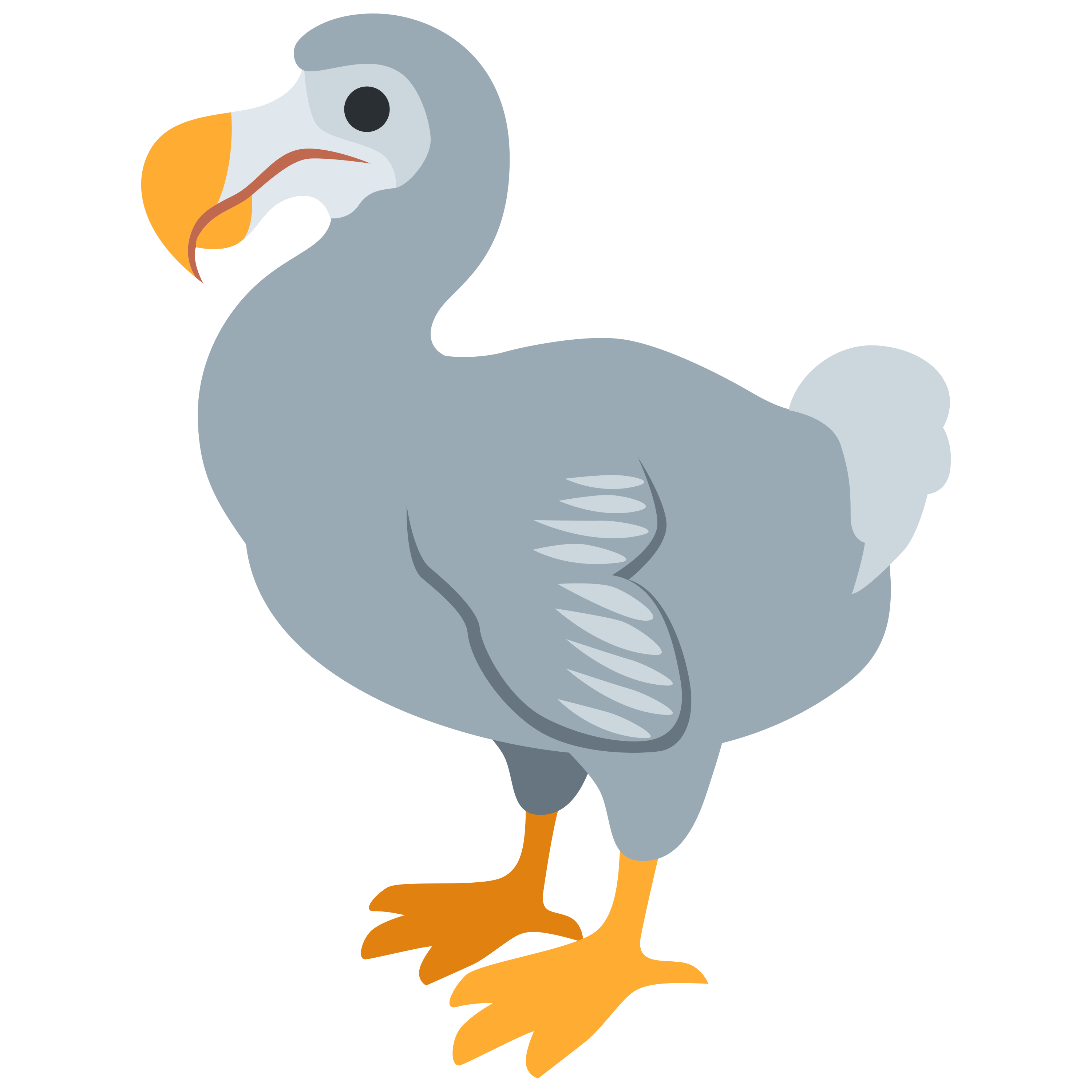 د Dodo ایموجي 🦤 پر سپین سیرامیک لاته مګ چاپ شوې