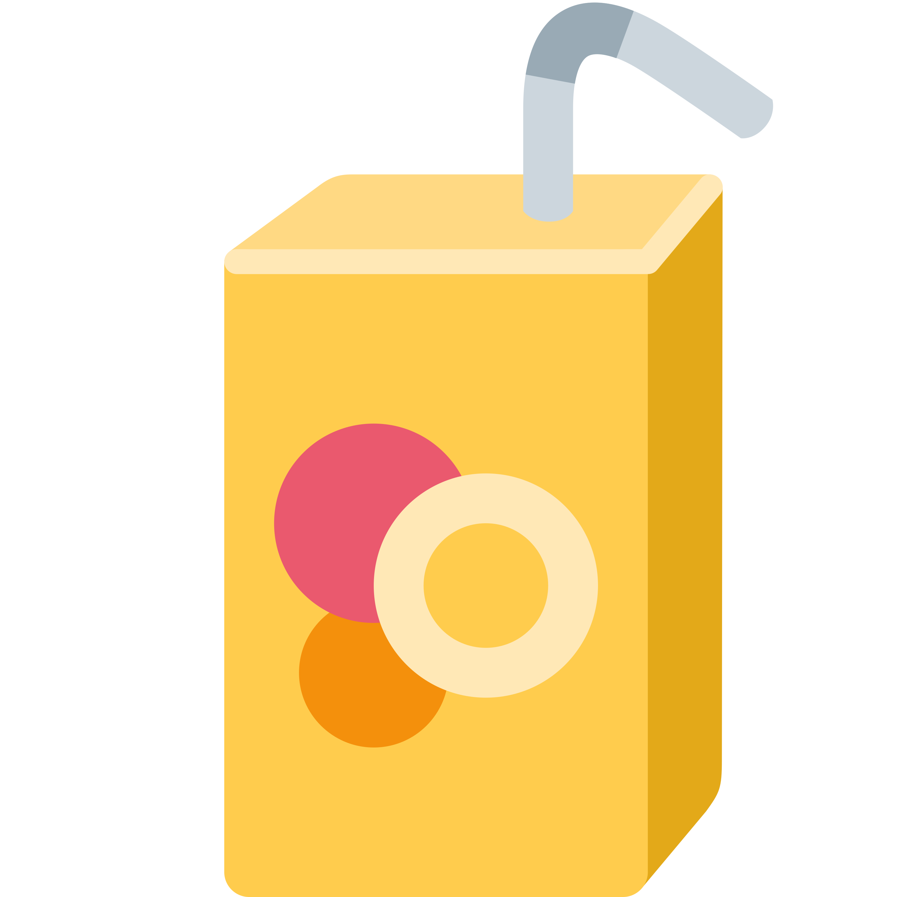 อิโมจิ Beverage box 🧃 พิมพ์บนแก้วลาเต้เซรามิกสีขาว