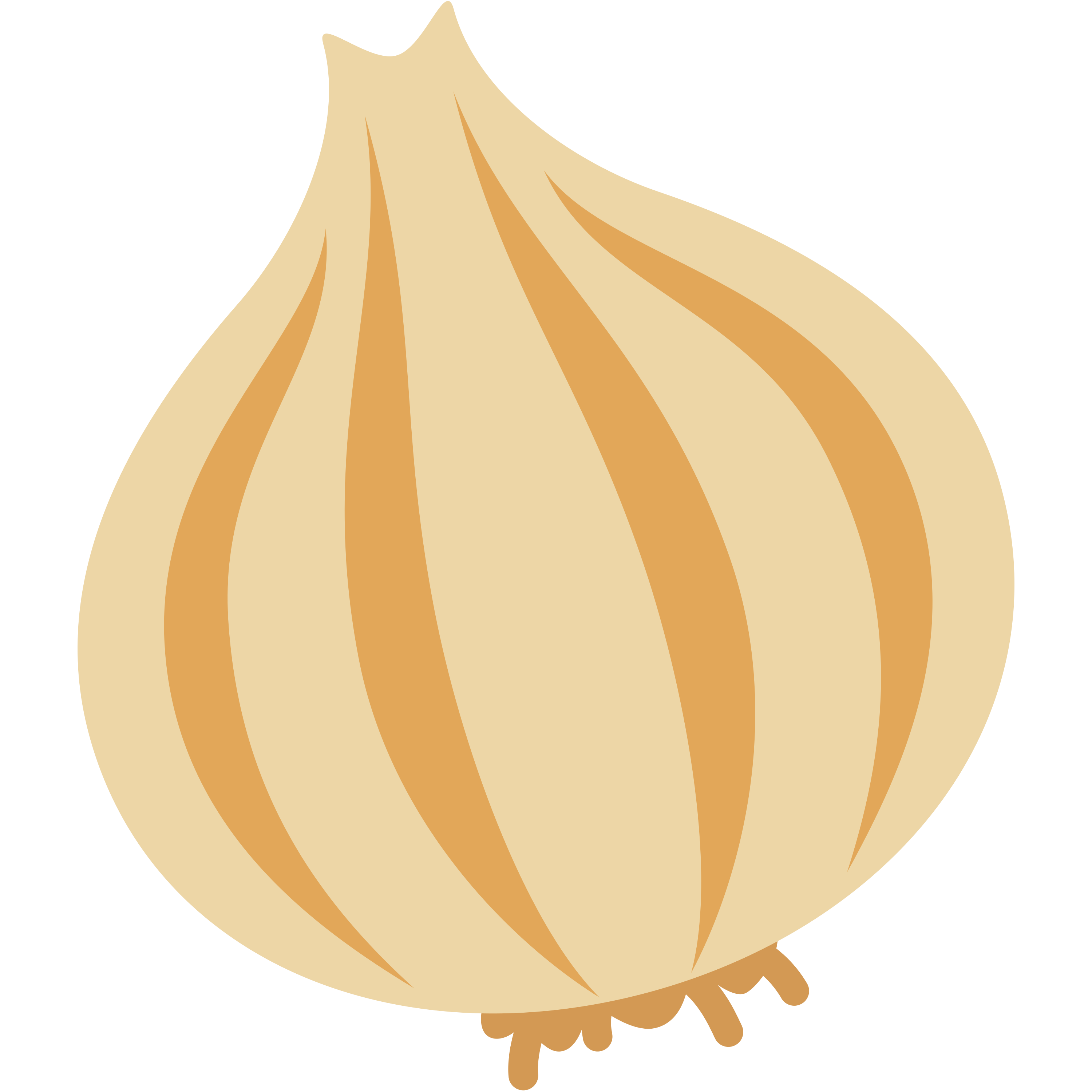 อิโมจิ Onion 🧅 พิมพ์บนแก้วลาเต้เซรามิกสีขาว