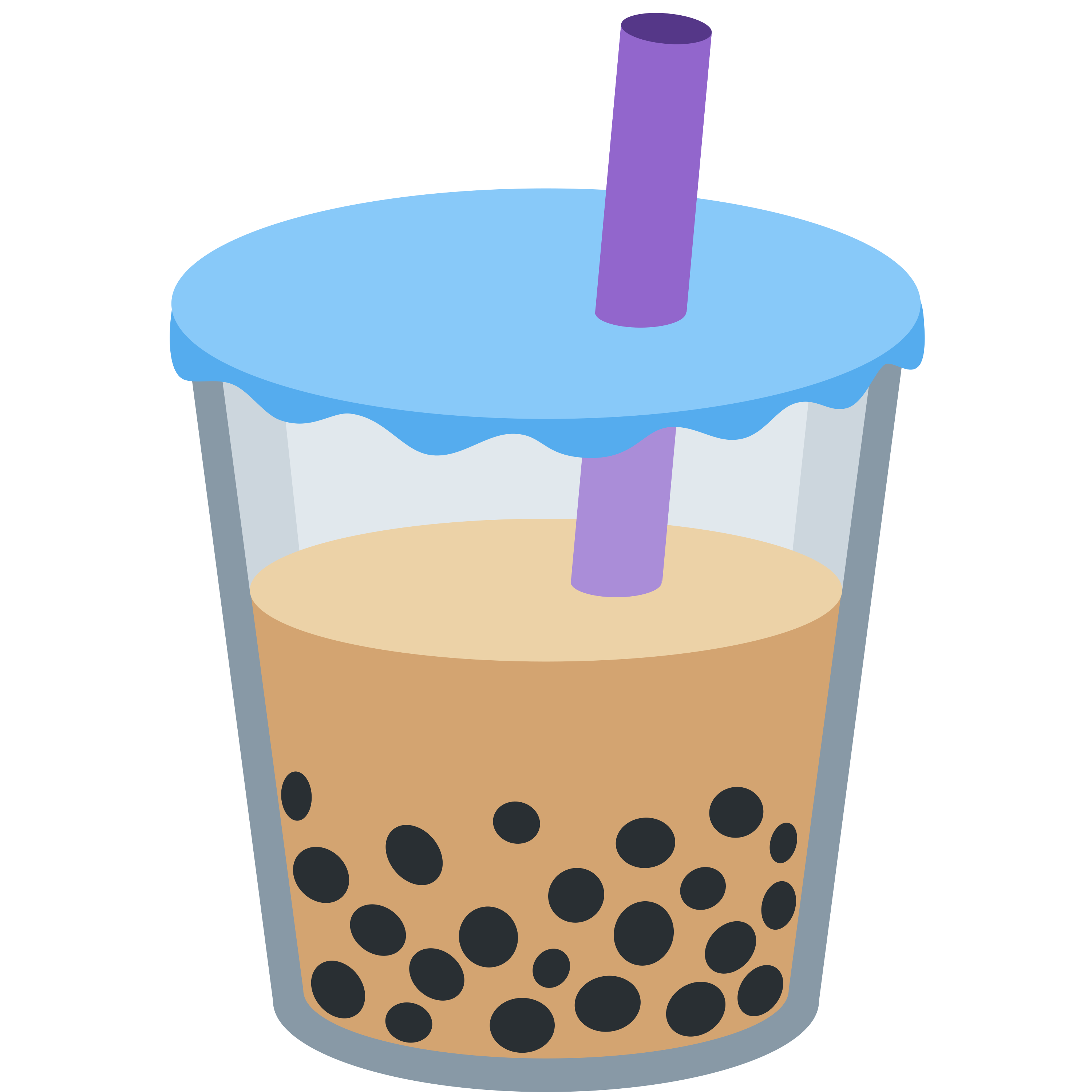 د Bubble tea ایموجي 🧋 پر سپین سیرامیک لاته مګ چاپ شوې