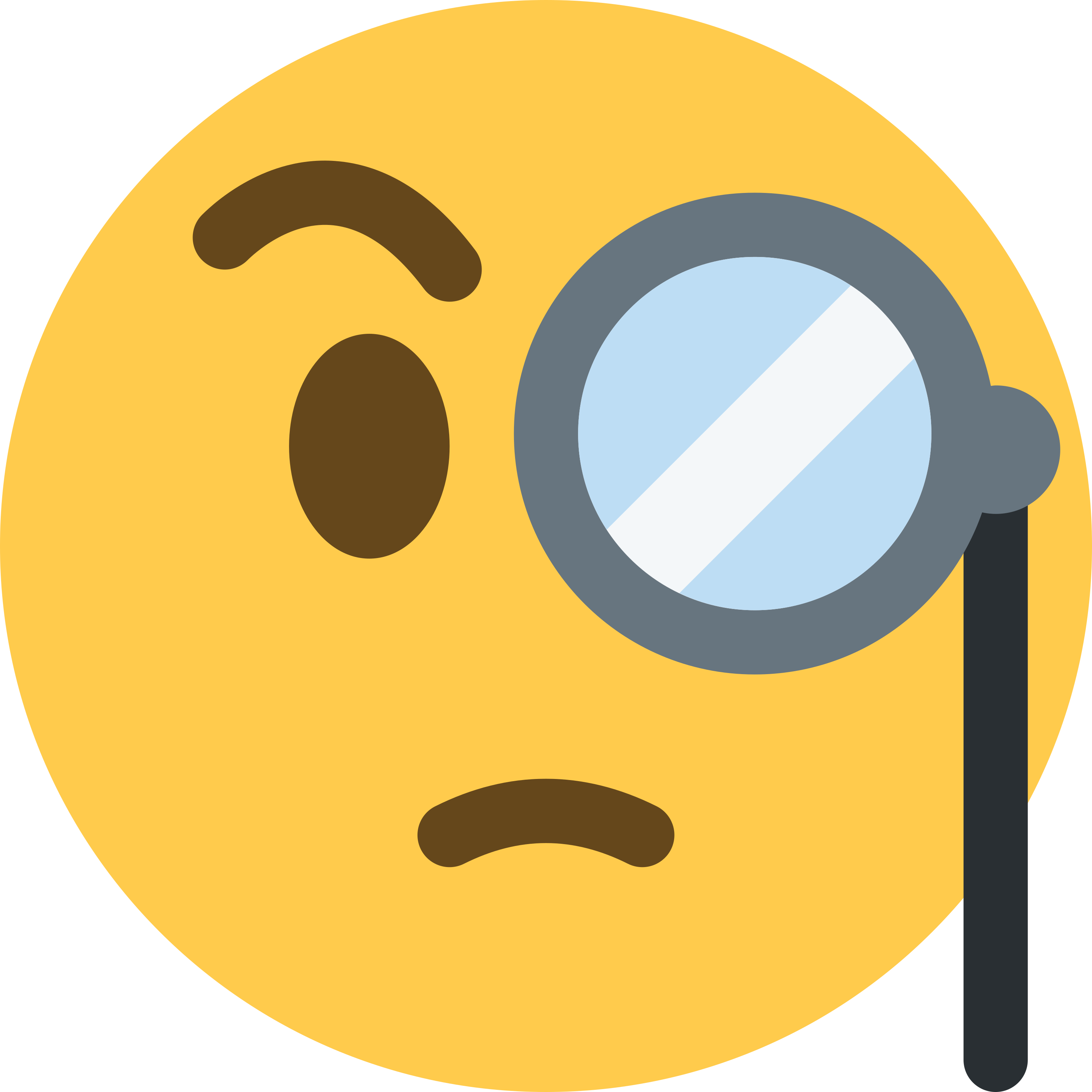 อิโมจิ Face with monocle 🧐 พิมพ์บนแก้วลาเต้เซรามิกสีขาว