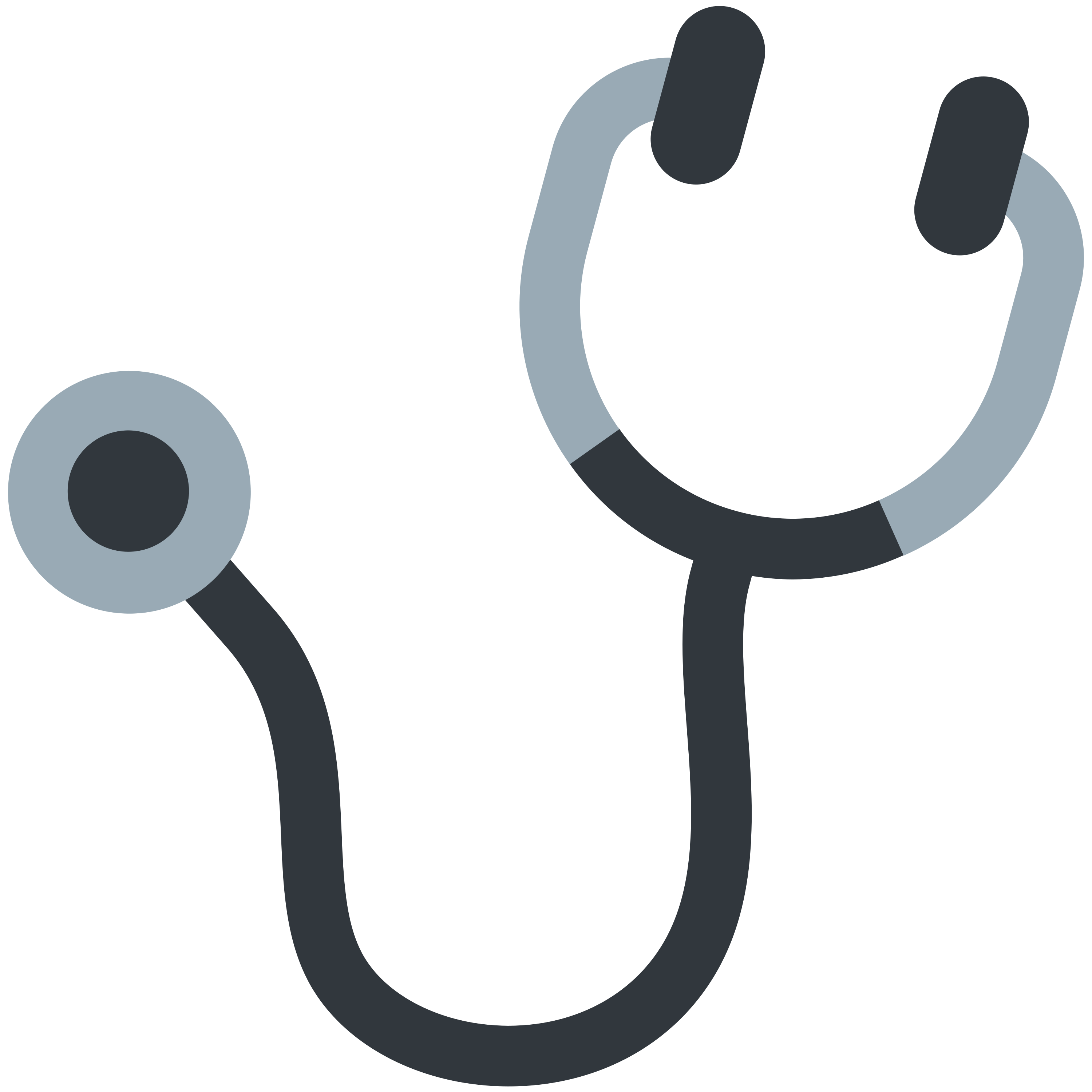 อิโมจิ Stethoscope 🩺 พิมพ์บนแก้วลาเต้เซรามิกสีขาว