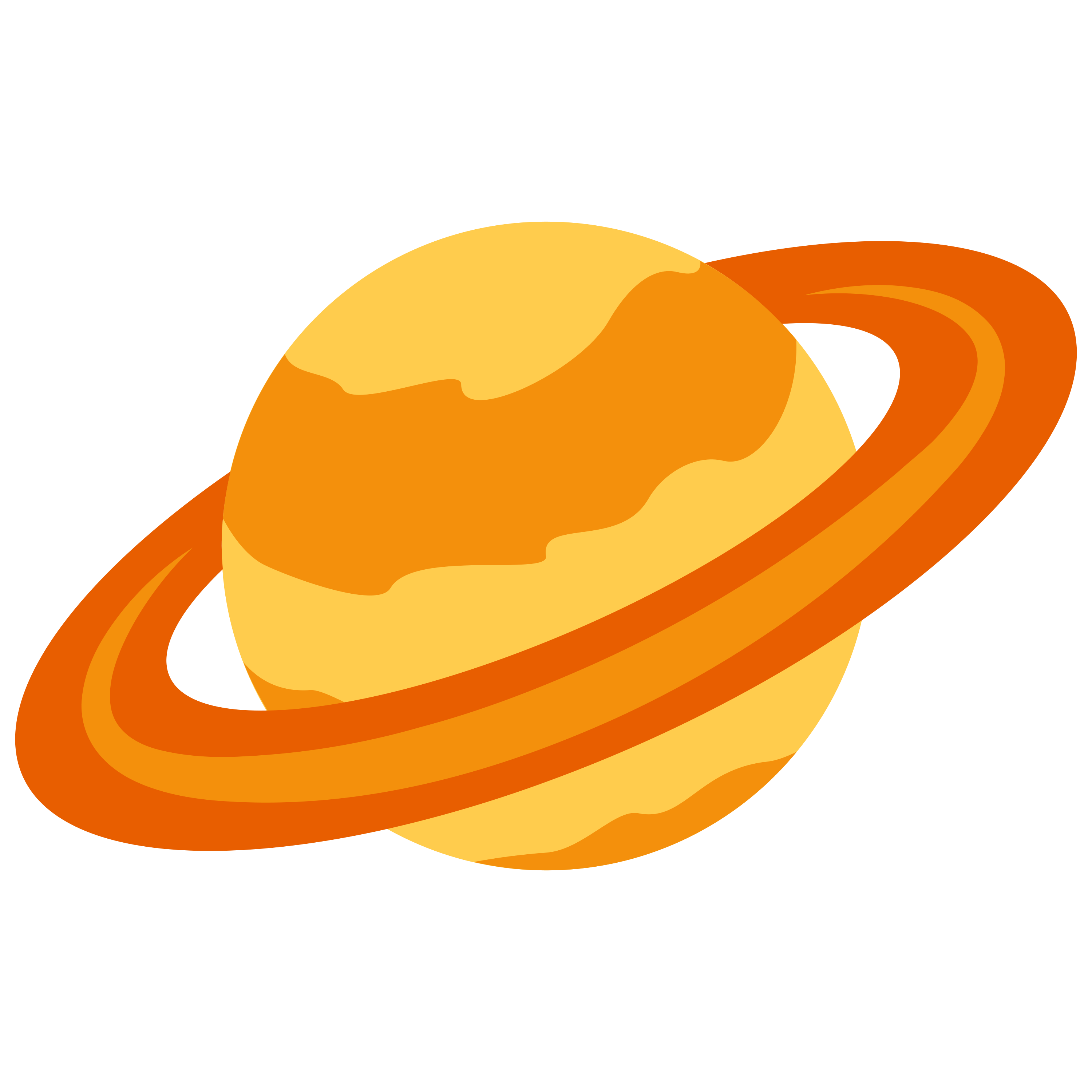 د Ringed planet ایموجي 🪐 پر سپین سیرامیک لاته مګ چاپ شوې