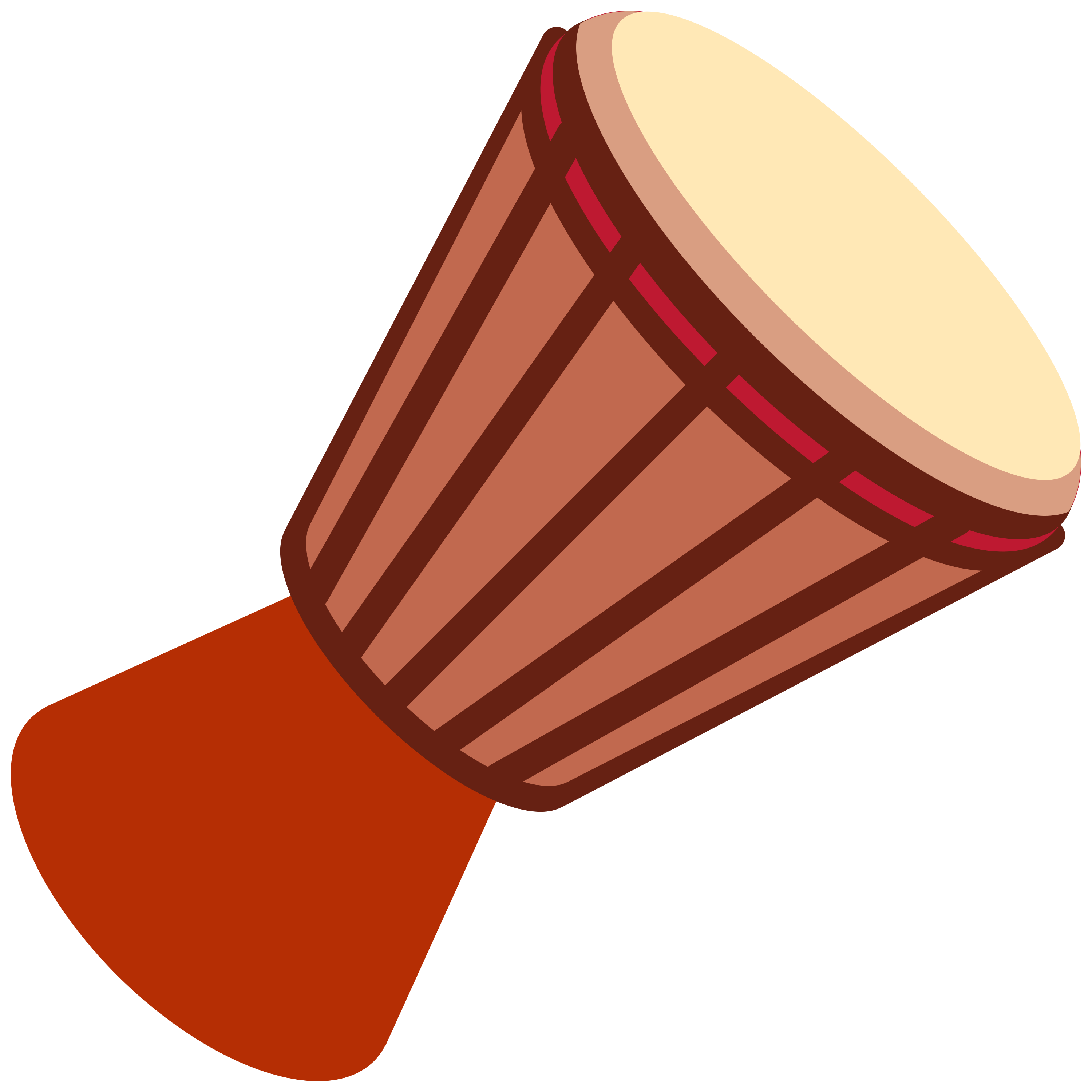 อิโมจิ Long drum 🪘 พิมพ์บนแก้วลาเต้เซรามิกสีขาว
