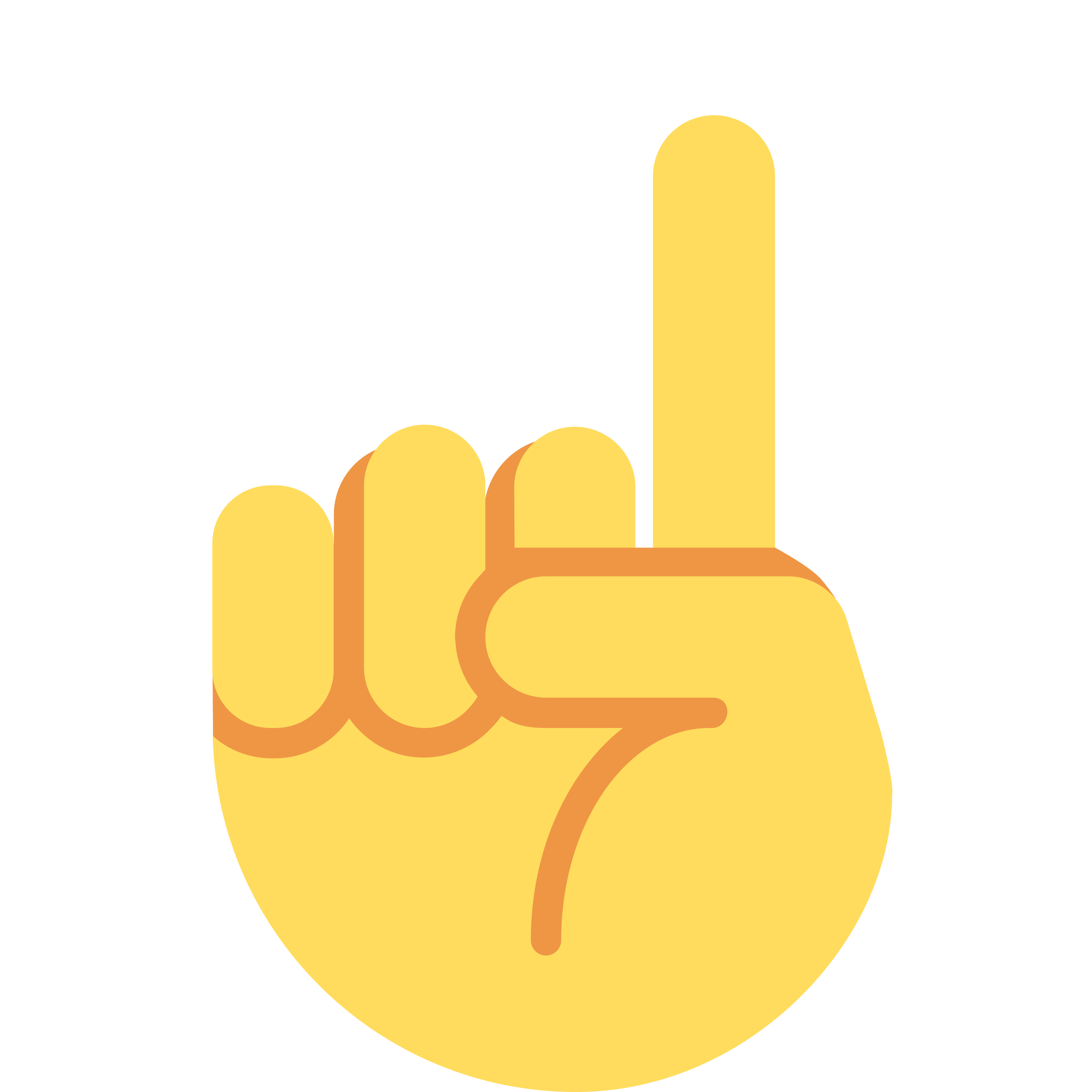 Index pointing up emoji mug