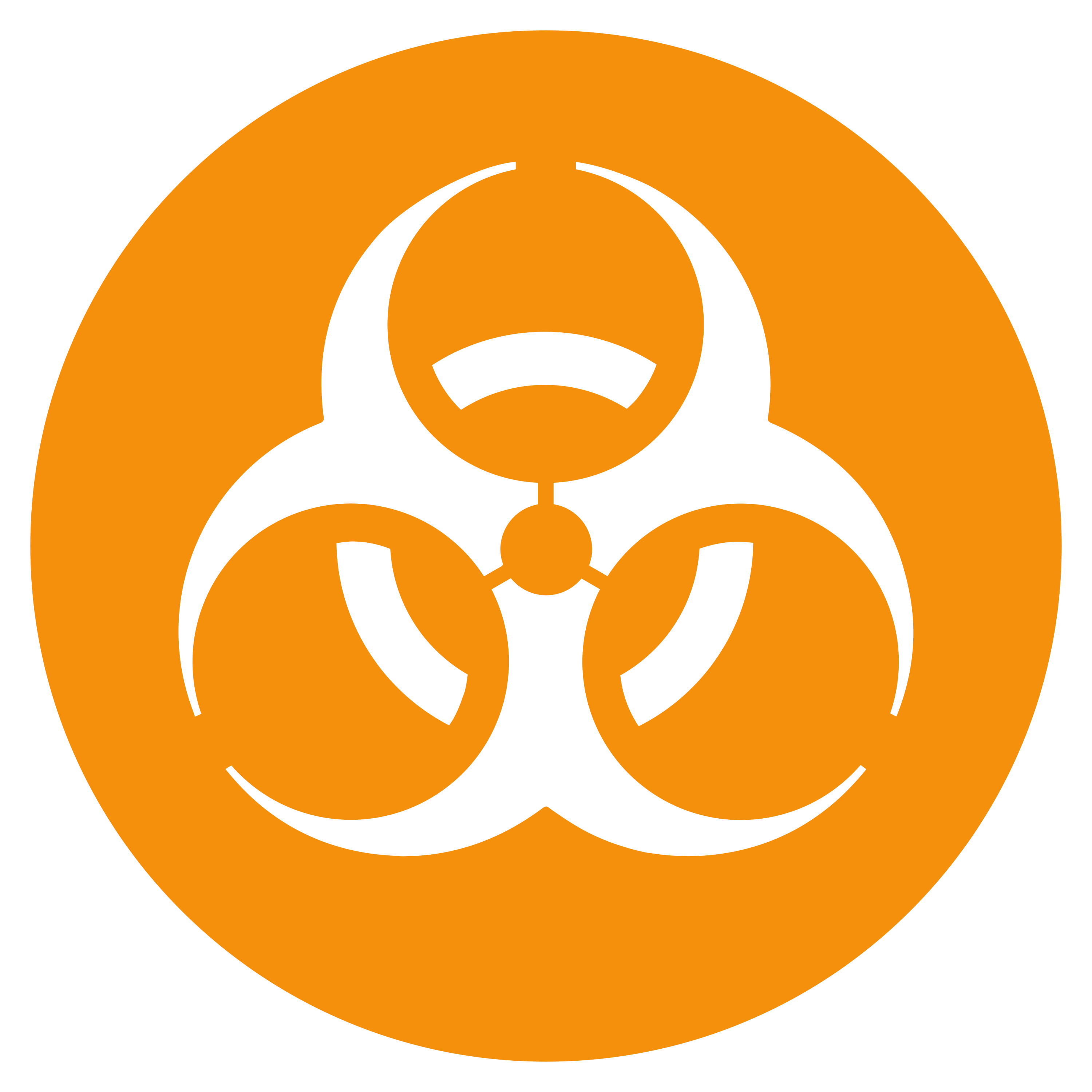 อิโมจิ Biohazard ☣️ พิมพ์บนแก้วลาเต้เซรามิกสีขาว