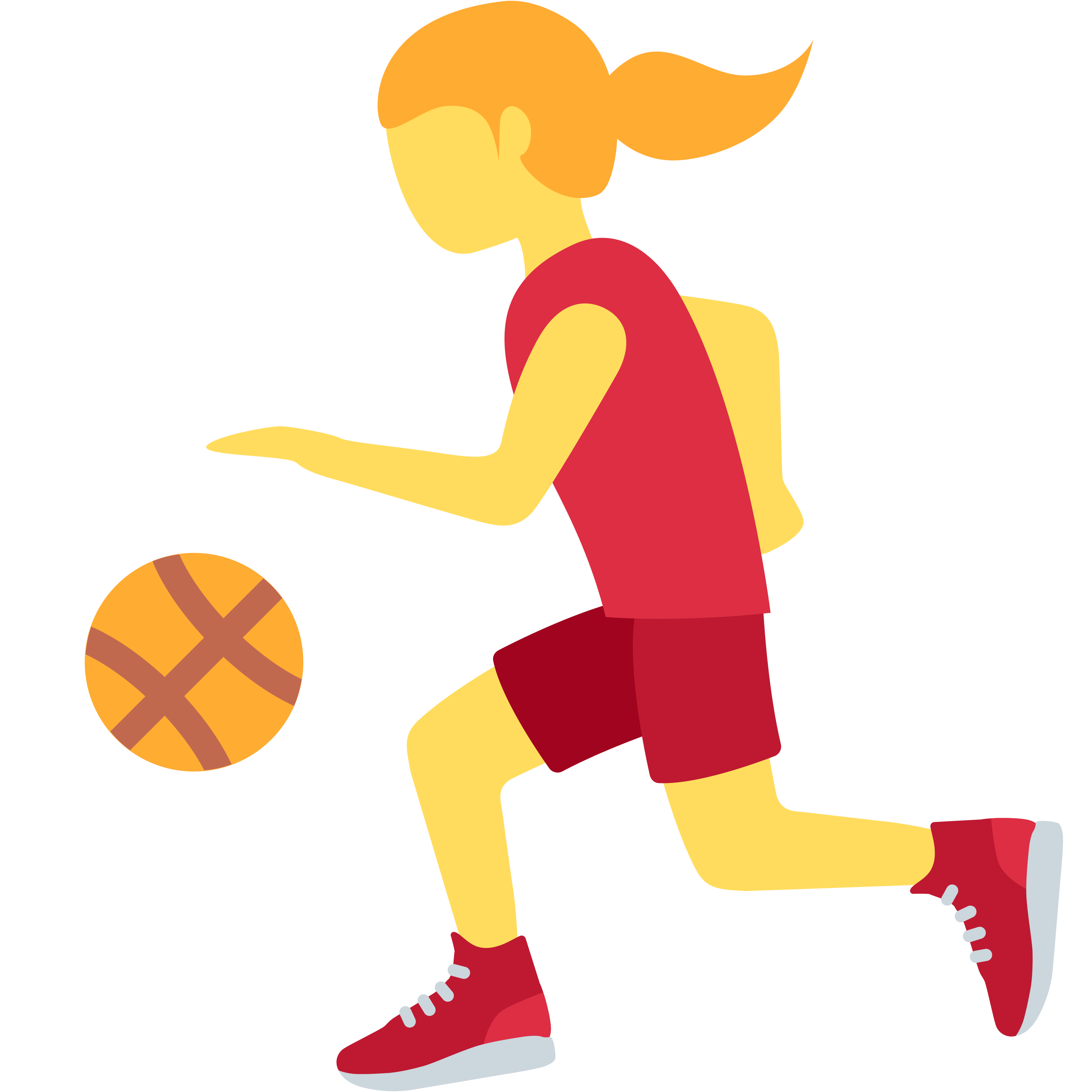อิโมจิ Woman bouncing ball ⛹️♀️ พิมพ์บนแก้วลาเต้เซรามิกสีขาว