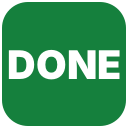 :done: custom Slack emoji — Finished. Marks the request as closed.
