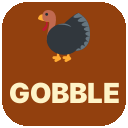 :gobble: custom Slack emoji (animated) — Thanksgiving week energy.