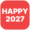 :hny-2027: custom Slack emoji (animated) — New Year's greeting for 2027.