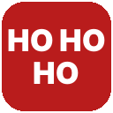 :ho-ho-ho: custom Slack emoji (animated) — Holiday cheer, flashing red and green.
