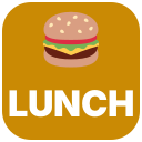 :lunch: custom Slack emoji — At lunch.