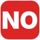 :no: custom Slack emoji — Poll vote: no. Pair with :yes:.