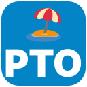 :pto: custom Slack emoji — Paid time off.