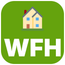 :wfh: custom Slack emoji — Working from home today.